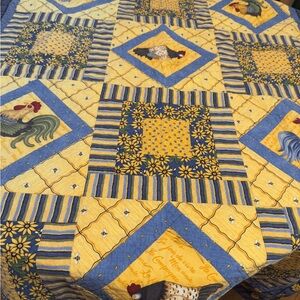 Handmade cottagecore quilt 54X44.